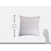  Home Blush Gathered Tuck Pillow, Pale Plum, 18X18