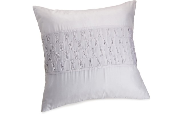  Home Blush Gathered Tuck Pillow, Pale Plum, 18X18