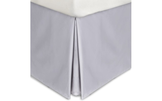  Double Row Cord Solid Percale King Bedskirt