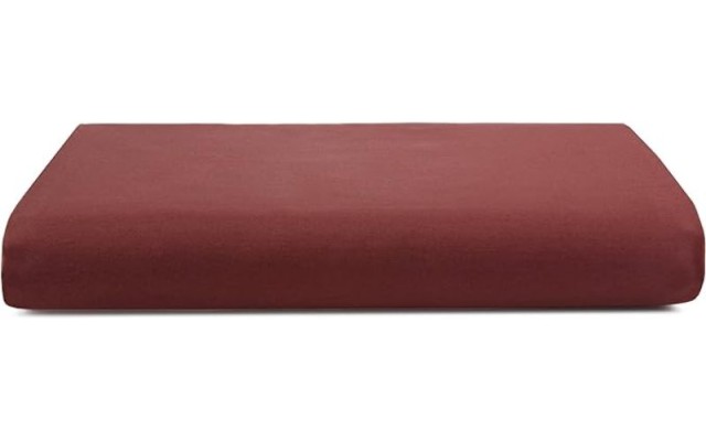  Home Florence Stitch Fitted Sheet, California King, Deep Berry