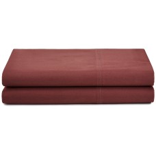 Calvin Klein Home Florence Stitch Pillowcase Pair, Deep Berry, Standart