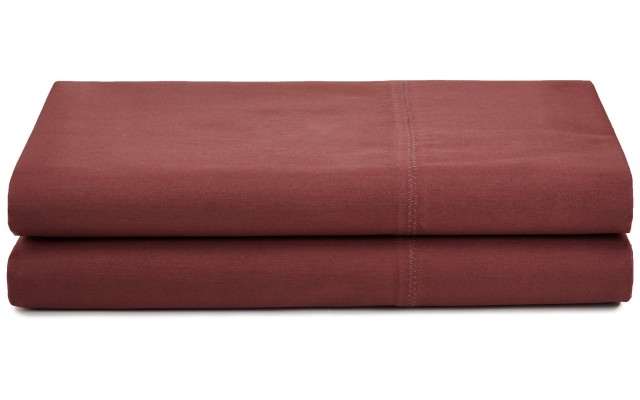 Home Florence Stitch Pillowcase Pair, Deep Berry, Standart