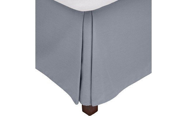  Home Largo Small Diamond Bed Skirt, California King, Baltic