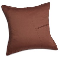 Calvin Klein Home Melrose Angled Pleat Sham, Dogrose, 26 x 26