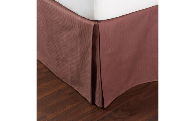  Home Melrose Small Diamond Bedskirt, California King, Dogrose