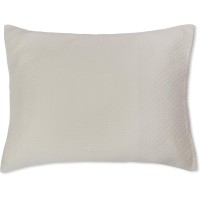 Calvin Klein Home Palermo Oval Bands Standard Sham,Adobe Buff, 20×26