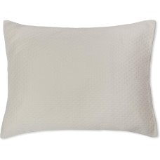Calvin Klein Home Palermo Oval Bands Standard Sham,Adobe Buff, 20×26