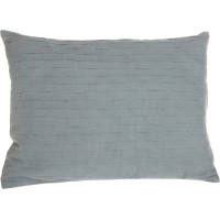 Calvin Klein Home Reverse Tucks Pillow, Gray, 12×16