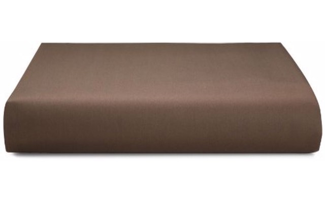 Home Studio Florence Stitch Fitted & Flat Sheets, Mink, Queen Flat Sheet