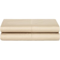 Calvin Klein Home Studio Florence Stitch Fitted & Flat Sheets, Twine, Queen Flat Sheet