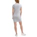  Jeans Crewneck Mini Dress, Pearl Heather Grey M