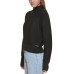  Jeans Honeycomb Funnel-Neck Sweater, Black, Large