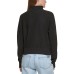  Jeans Honeycomb Funnel-Neck Sweater, Black, Large