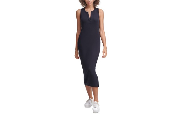 Ribbed Tank Dress, XS