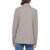  Women’s Check Oversized Drop-Shoulder Blazer, Cumulus Houndstooth, Small