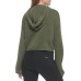  Women’s Hooded Bell-Sleeve Top, Thyme, Large