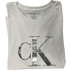 Calvin Klein Logo Boyfriend Tee, White, Large