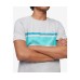  Men’s Chest Stripe T-Shirt, Gray, Small