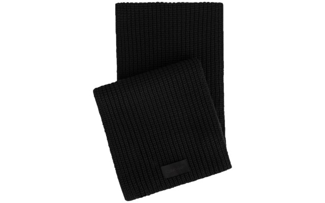  Men’s Chunky Wave Scarf (Midnight Blue, One Size)