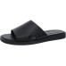  Men’s Ethan Slip-on Slide Sandals Men’s Shoes, 7.5M, Black