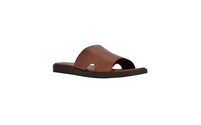  Men’s Ethan Slip-on Slide Sandals Men’s Shoes, 10.5M, Cognac