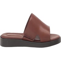 Calvin Klein Men’s Ethan Slip-on Slide Sandals Men’s Shoes, 7.5M, Cognac