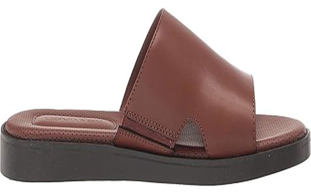  Men’s Ethan Slip-on Slide Sandals Men’s Shoes, 7.5M, Cognac