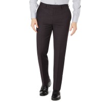 Calvin Klein Mens Jerome Wool Slim Fit Dress Pants, Purple, 30/32