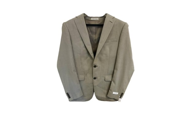  Mens Malbin Slim Fit Stretch Blazer, Beige, 38 Regular