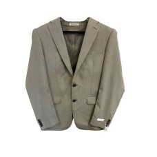 Calvin Klein Mens Malbin Sport Coat Blazer Lined 2 Button Jacket, Beige, 40S
