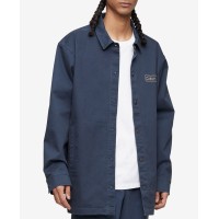 Calvin Klein Men's Relaxed Fit Box Logo Shirts, Navy, X-Large