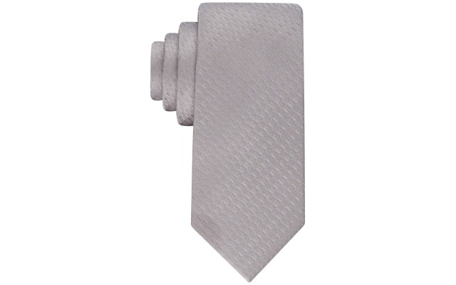  Men’s Shaded Geo-Print Tie, Grey