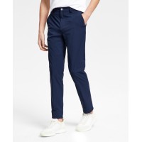 Calvin Klein Men’s Slim Fit Tech Solid Performance Dress Pants, Navy, 32×30