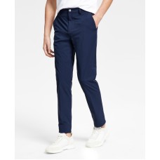 Calvin Klein Men’s Slim Fit Tech Solid Performance Dress Pants, Navy, 32×30