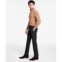 Calvin Klein Men’s Slim-Fit Performance Dress Pants, Charcoal/Blue, 30×30