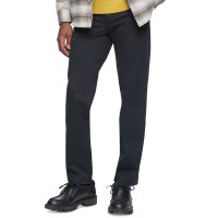 Calvin Klein Men;s Straight-Fit Stretch Chino Pants, Black, 36X34