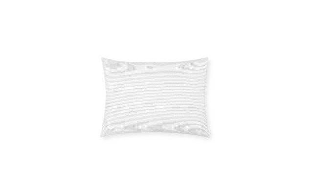  Micro Stitch Standard Pillow Sham, White, 20″ x 32″