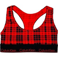 Calvin Klein Modern Cotton Unlined Wireless Bralette, Rouge, Large