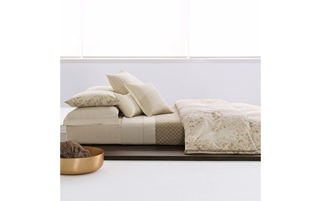  Ribbon Stripe European Shams, Beige, 20