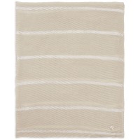 Calvin Klein Satin Striped Pleated Scarf, Beige