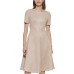  Womens A-Line Dress, Beige/2