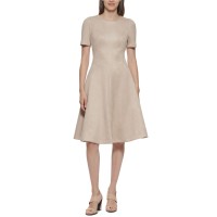Calvin Klein Womens A-Line Dress, Beige/2