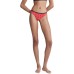  Women’s CK One Cotton Singles Thong Underwear, Red, Medium