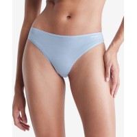 Calvin Klein Womens Cotton Form Thong Panty, Blue, Medium