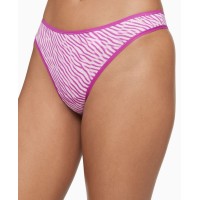 Calvin Klein Women's Cotton Form Thong Underwears, Purple, Small