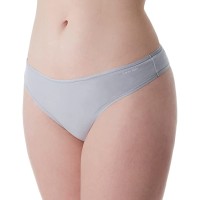 Calvin Klein Women’s Form Thong Panty, Jet Grey, Small