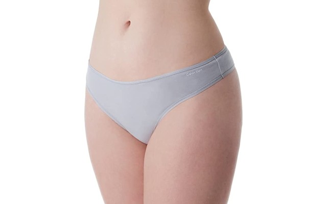  Women’s Form Thong Panty, Jet Grey, Small
