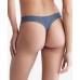  Women’s Invisibles Seamless Thong Panty, Blue, Medium