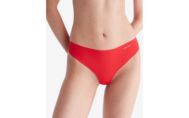  Women’s Invisibles Thong Panty D3428, XL, Red