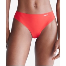 Calvin Klein Women’s Invisibles Thong Underwear D3428, Red, X-Small